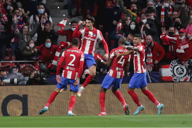 Felix đưa Atletico Madrid vượt lên từ khá sớm