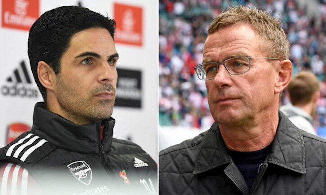 Mikel Arteta qua mặt Ralf Rangnick và Thomas Tuchel