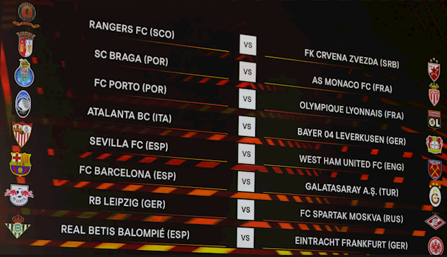 Kết quả bốc thăm vòng 1/8 Europa League Kết quả bốc thăm vòng 1/8 Europa League