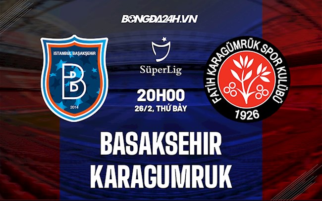 Soi kèo Basaksehir vs Karagumruk VĐQG Thổ Nhĩ Kỳ 2021/22