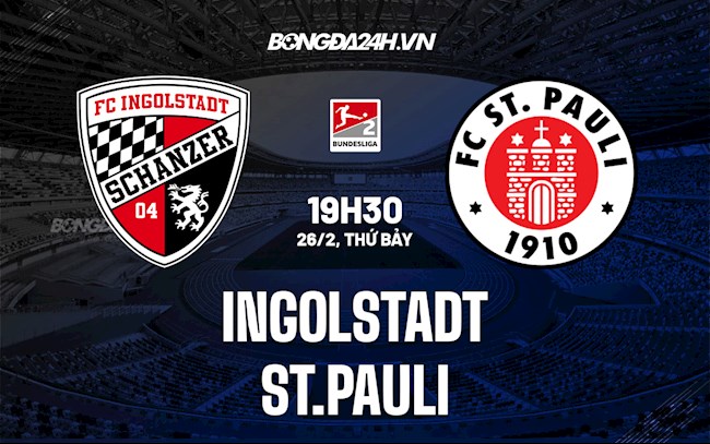 Nhận định,  Ingolstadt vs St.Pauli 19h30 ngày 26/2 (Hạng 2 Đức 2021/22)