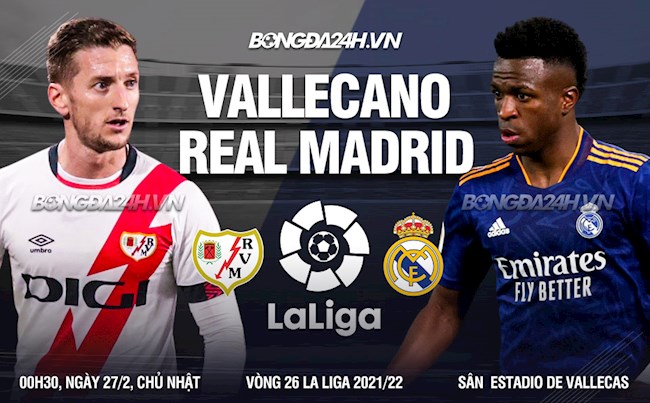 Nhận định Vallecano vs Real Madrid (0h30 ngày 27/2): Chỉnh lại thước ngắm