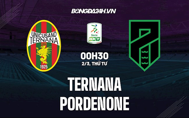 Nhận định bóng đá Ternana vs Pordenone 0h30 ngày 2/3 (Hạng 2 Italia 2021/22)