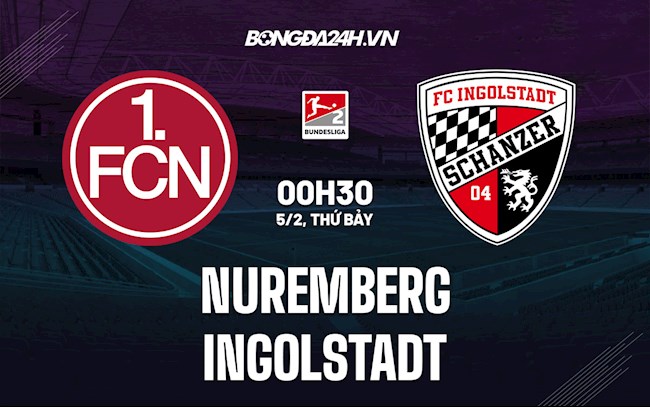 Nhận định,  Nuremberg vs Ingolstadt 0h30 ngày 5/2 (Hạng 2 Đức 2021/22)