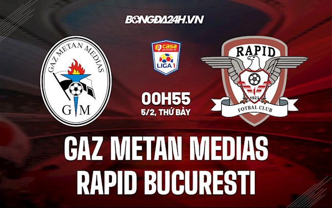 Nhận định Gaz Metan Medias vs Rapid Bucuresti 0h55 ngày 5/2 (VĐQG Romania 2021/22)
