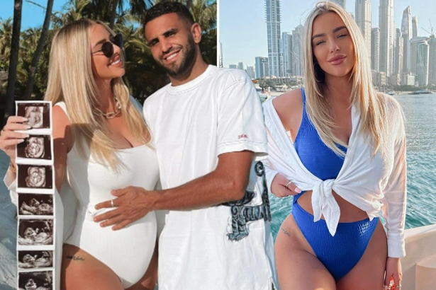 Bạn gái Mahrez khoe ảnh mang bầu