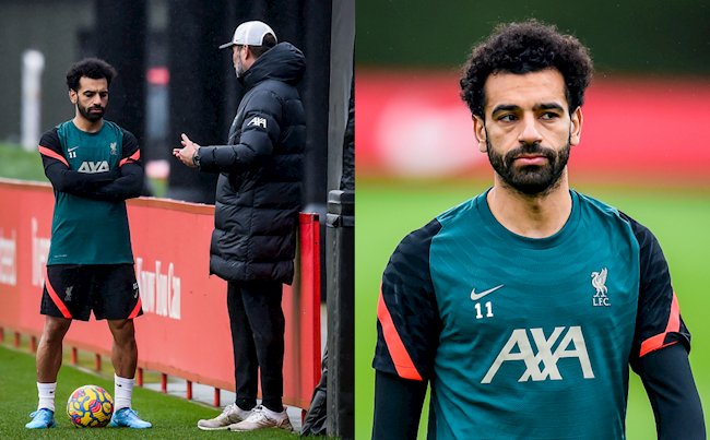 Salah mặt không cảm xúc trở về Liverpool