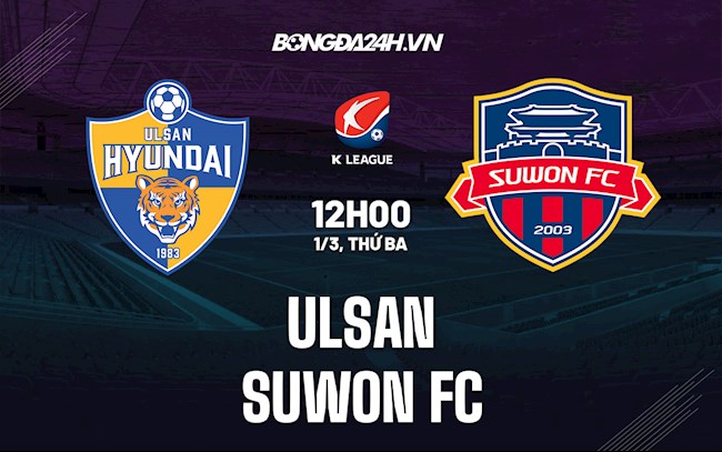 Nhận định,  Ulsan vs Suwon FC 12h00 ngày 1/3 (VĐQG Hàn Quốc 2022)