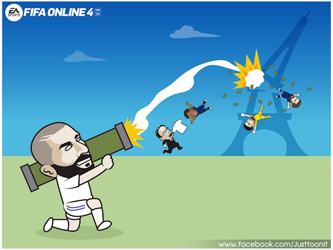 Ảnh chế Real vs PSG