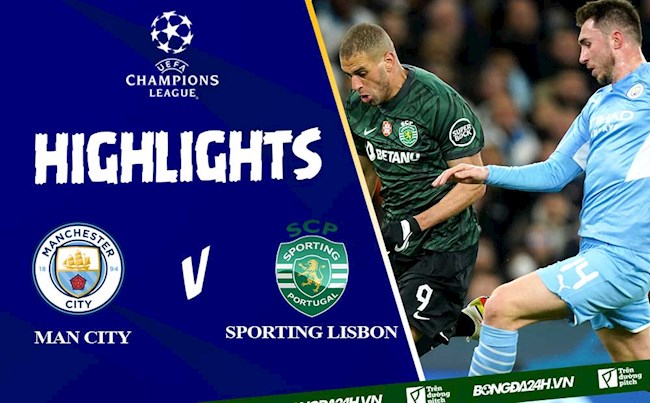 Video bóng đá Man City vs Sporting Lisbon cúp C1 2022 hình ảnh