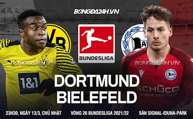 Nhận định bóng đá Dortmund vs Bielefeld 23h30 ngày 13/3 (Bundesliga 2021/22)