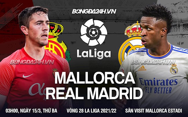 Nhận định bóng đá Mallorca vs Real Madrid 3h00 ngày 15/3 (La Liga 2021/22)