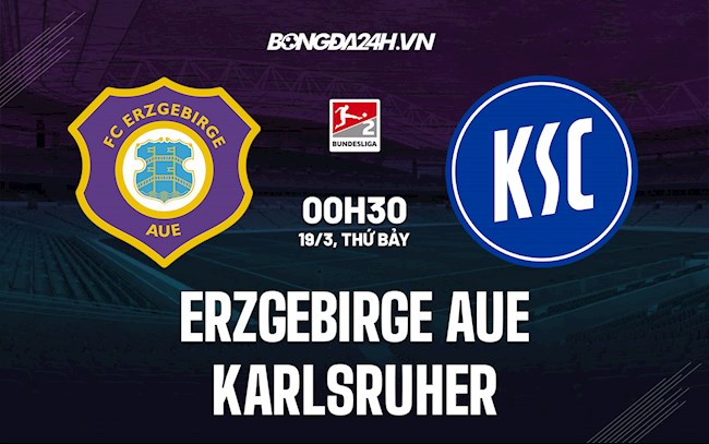 Nhận định,  Erzgebirge Aue vs Karlsruher 0h30 ngày 19/3 (Hạng 2 Đức 2021/22)