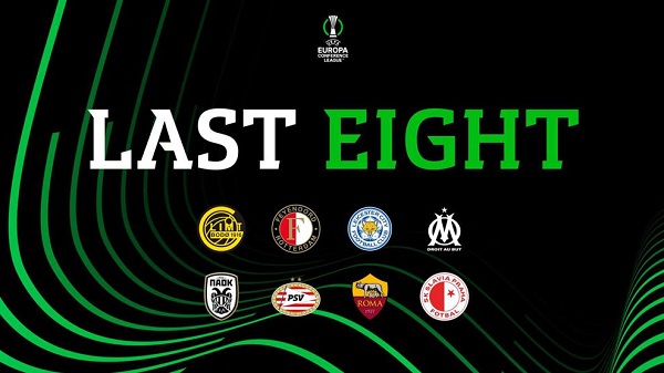 8 đội lọt vào tứ kết Conference League