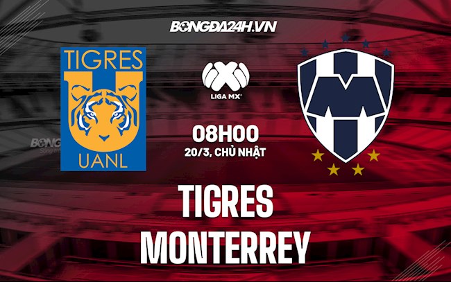 Nhận định,  Tigres vs Monterrey 8h00 ngày 20/3 (VĐQG Mexico 2021/22)