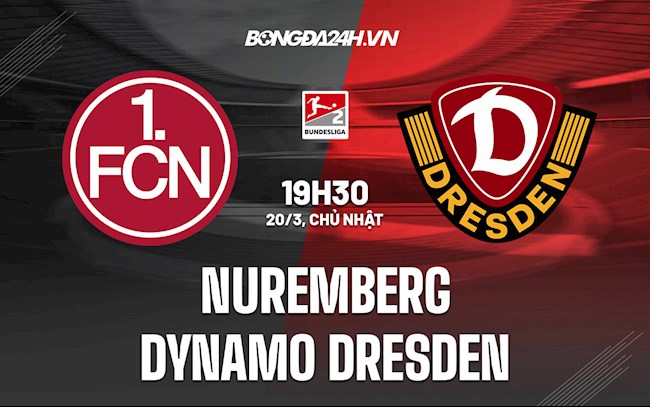 Nhận định Nuremberg vs Dynamo Dresden 19h30 ngày 20/3 (Hạng 2 Đức 2021/22)