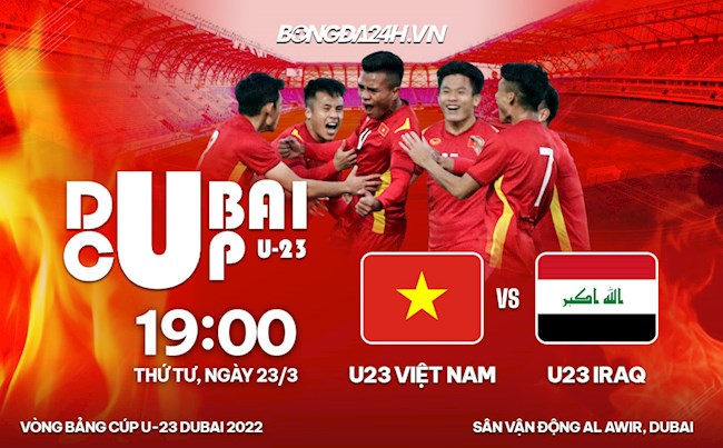 Trực tiếp U23 Việt Nam vs U23 Iraq