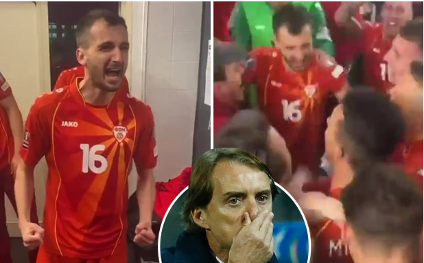 Bắc Macedonia mở hội sau chiến thắng trước Italia Bắc Macedonia mở hội sau chiến thắng trước Italia