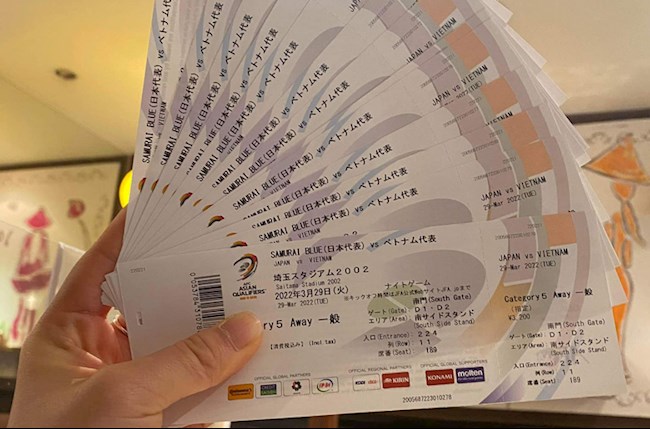 Vé trận Việt Nam vs Nhật Bản