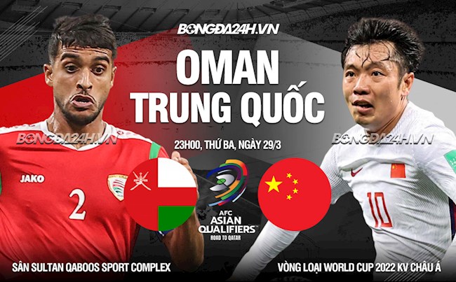 Nhận định Oman vs Trung Quốc 23h00 ngày 29/3 (Vòng loại World Cup 2022)