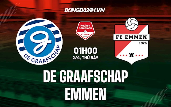 Nhận định De Graafschap vs Emmen 1h00 ngày 2/4 (Hạng 2 Hà Lan 2021/22)