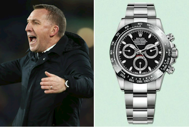 Brendan Rodgers dùng chiếc Rolex Daytona trị giá 11.600 bảng Anh, HLV của Leicester cũng theo đuổi phong cách cổ điển.