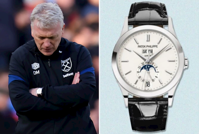 David Moyes cũng là khách hàng của thương hiệu Patek Philippe, ông dùng một chiếc Patek Philippe Moonphase trị giá 42,810 bảng Anh.