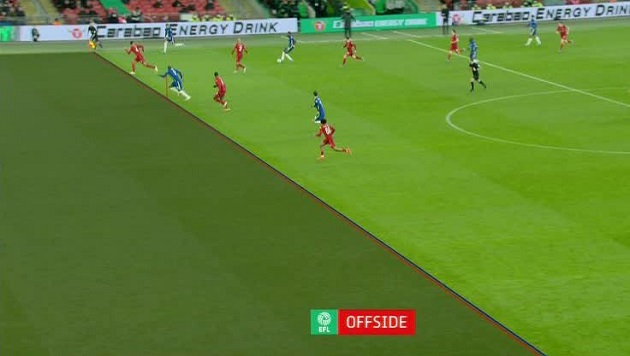 Tình huống VAR cho rằng Mane không việt vị