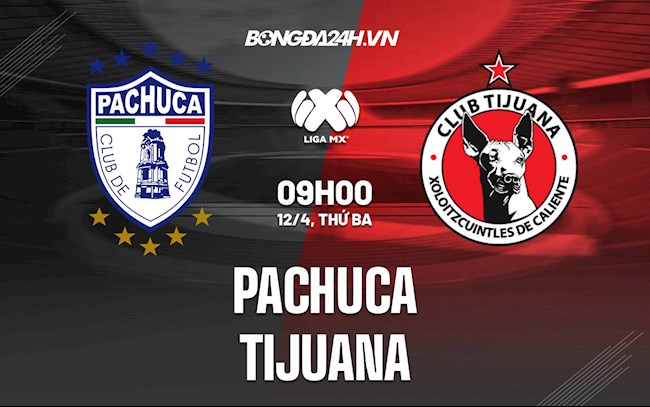 Nhận định,  Pachuca vs Tijuana 9h00 ngày 12/4 (VĐQG Mexico 2022)