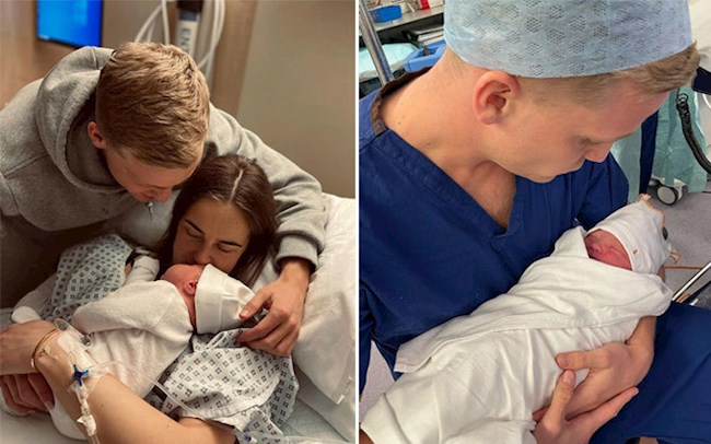 Donny van de Beek lần đầu làm bố