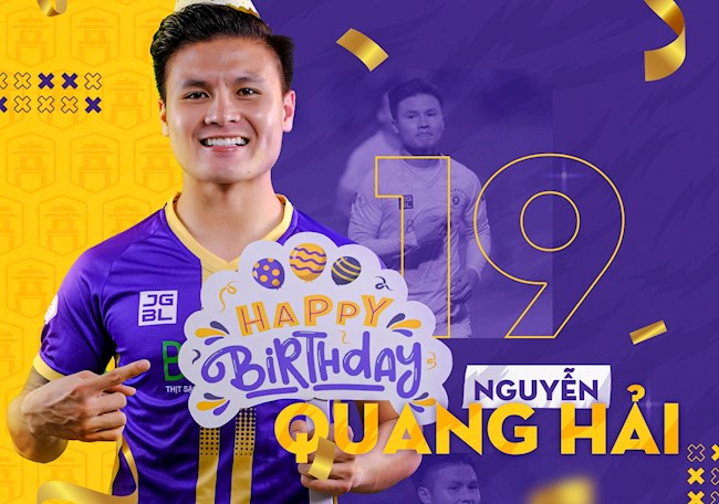 Hà Nội gửi thông điệp tới Quang Hải trong ngày sinh nhật