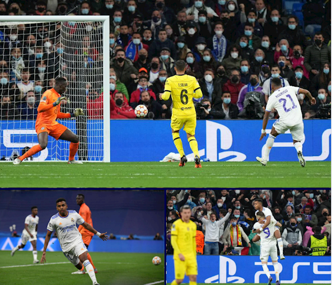 Rodrygo rút ngắn tỷ số xuống còn 1-3 cho Real Madrid