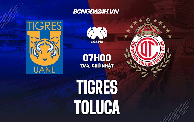 Nhận định bóng đá Tigres vs Toluca 7h00 ngày 16/4 (VĐQG Mexico 2022)