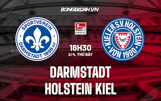 Nhận định Darmstadt vs Holstein Kiel 18h30 ngày 2/4 (Hạng 2 Đức 2021/22)