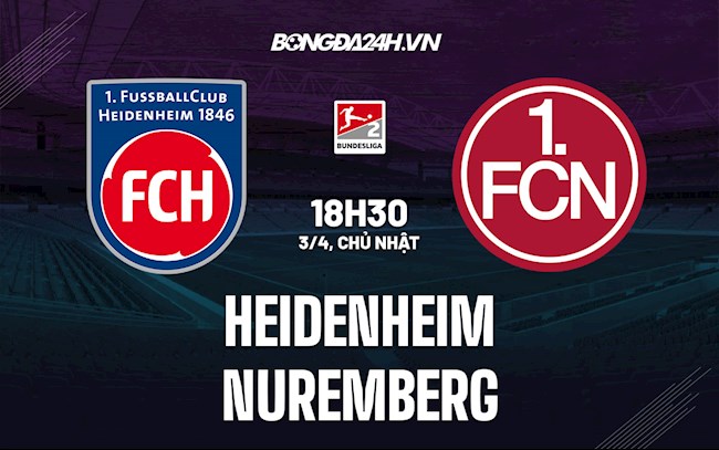 Nhận định Heidenheim vs Nuremberg 18h30 ngày 3/4 (Hạng 2 Đức 2021/22)