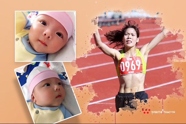 Phạm Thị Huệ trở lại tập luyện sau khi sinh con trai đầu lòng