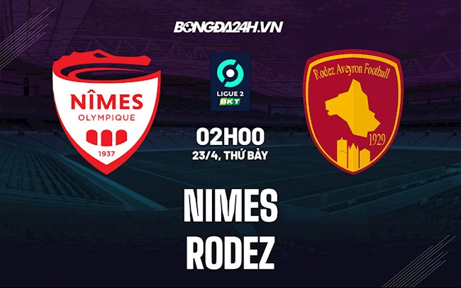 Nhận định,  Nimes vs Rodez 2h00 ngày 23/4 (Hạng 2 Pháp 2021/22)
