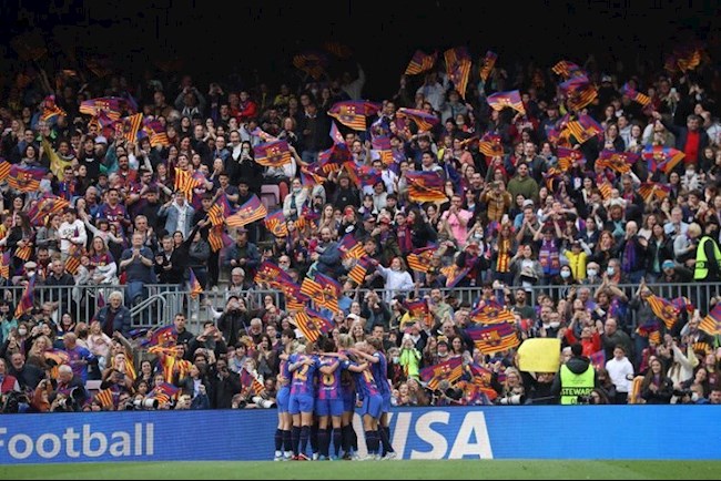 91.648 người theo dõi trận đấu giữa nữ Barca và Wolfburg