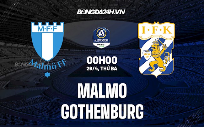 Nhận định,  Malmo vs Gothenburg 1h00 ngày 26/4 (VĐQG Thụy Điển 2022)