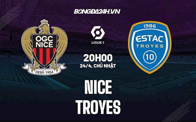 Nhận định Nice vs Troyes 20h00 ngày 24/4 (VĐQG Pháp 2021/22)