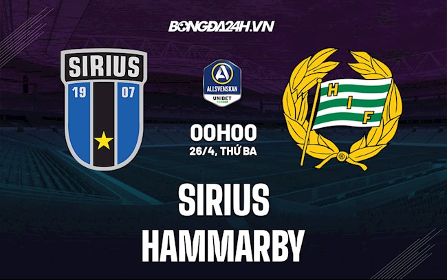 Nhận định Sirius vs Hammarby 0h00 ngày 26/4 (VĐQG Thụy Điển 2022)