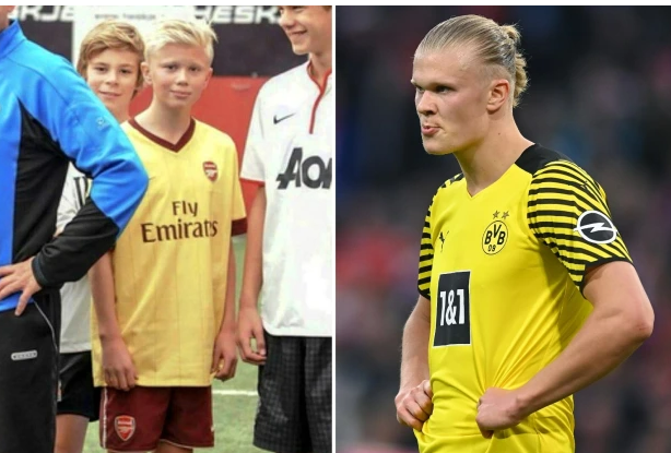 Erling Haaland gây bất ngờ với hình ảnh khoác áo Arsenal