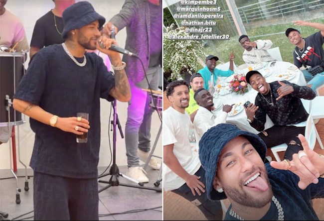 Neymar và bạn gái mở tiệc mừng PSG vô địch Ligue 1