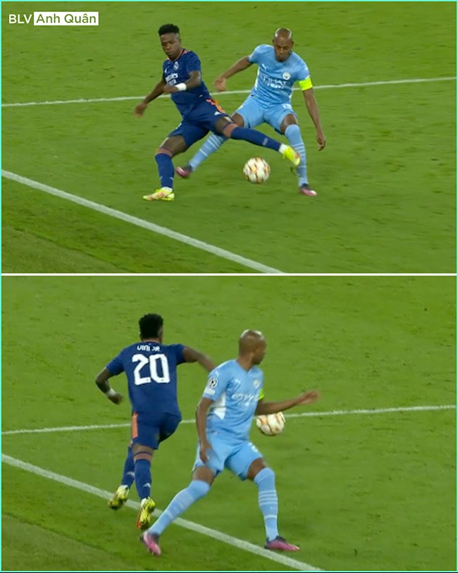 Vinicius Junior biến Fernandinho thành gã hề trước khi ghi bàn