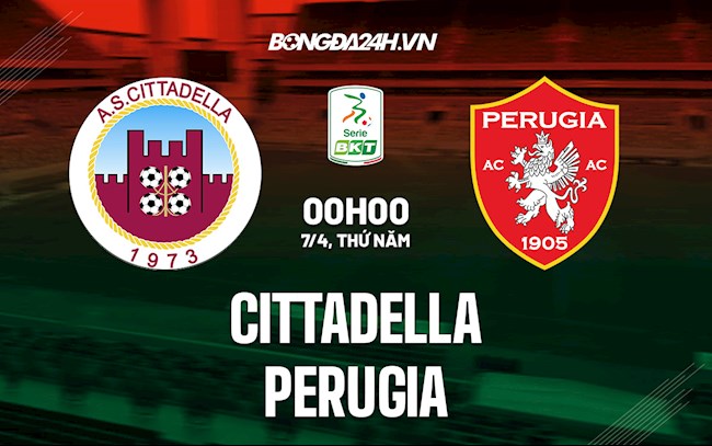 Nhận định,  Cittadella vs Perugia 0h00 ngày 7/4 (Hạng 2 Italia 2021/22)