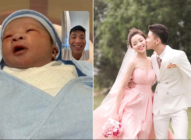 Phan Văn Đức khoe quý tử trên trang cá nhân