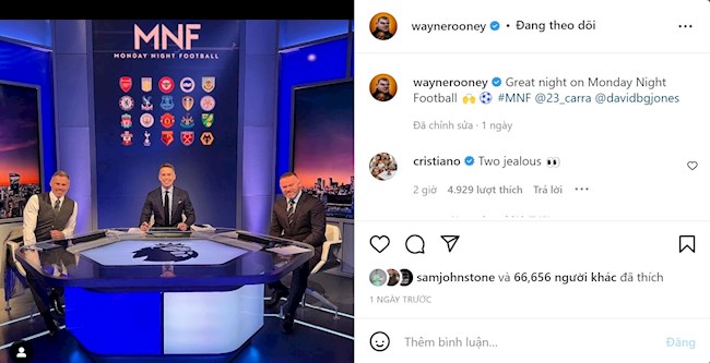 Ronaldo gọi đồng đội cũ Rooney là kẻ ganh tị hình ảnh Ronaldo gọi đồng đội cũ Rooney là kẻ ganh tị hình ảnh