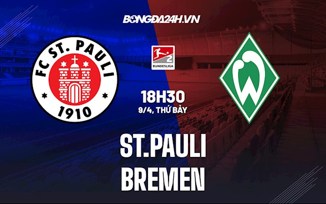 Nhận định,  St.Pauli vs Bremen 18h30 ngày 9/4 (Hạng 2 Đức 2021/22)