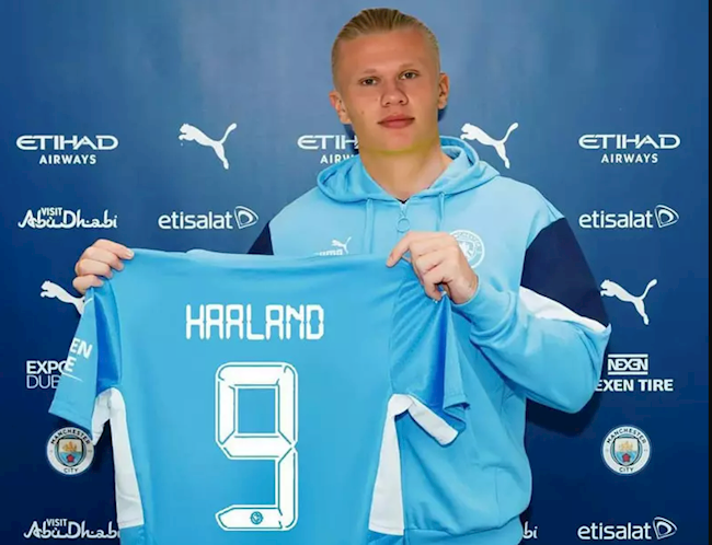 Erling Haaland thèm khát áo số 9 ở Man City