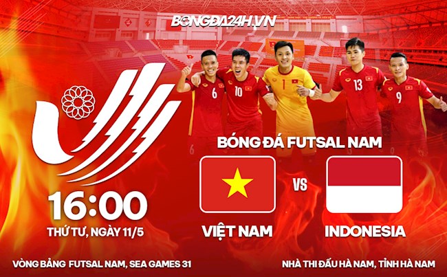 Dẫn bàn trước, futsal Việt Nam vẫn không thể đánh bại Indonesia